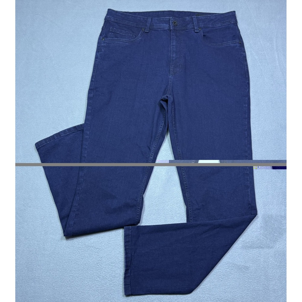 The Perfect Jean NYC Jeans Mens 36x32 Slim Thick Slim Straight Stretch Indigo